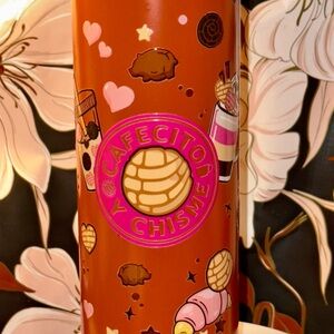 Light orangish brown Brown fall color  Cafecito Y Chisme Tumbler